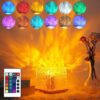 Dynamic Ocean 16 Colours Flame Crystal Lamp